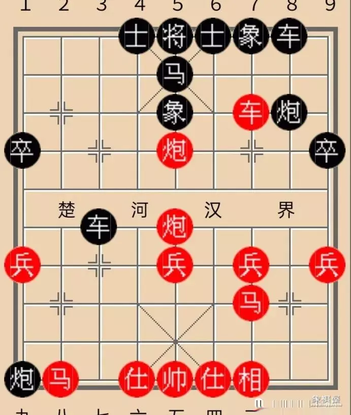 象棋第一步怎么下先发制人