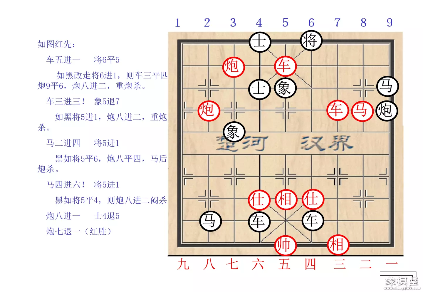 象棋基础杀法棋谱