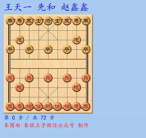 温岭杯象棋国手赛王天一