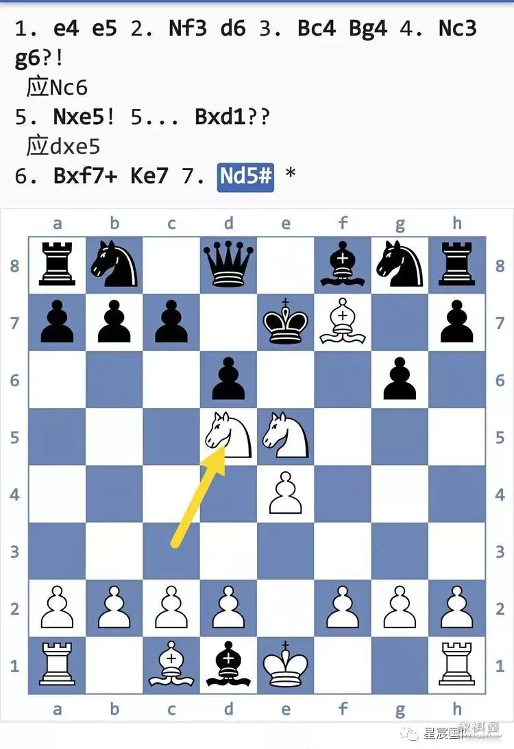 国际象棋后兵开局陷阱