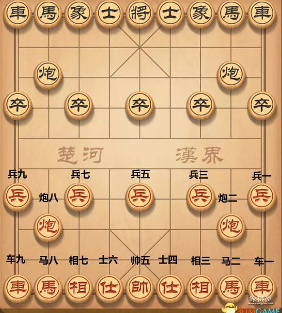 象棋一二三四从哪边