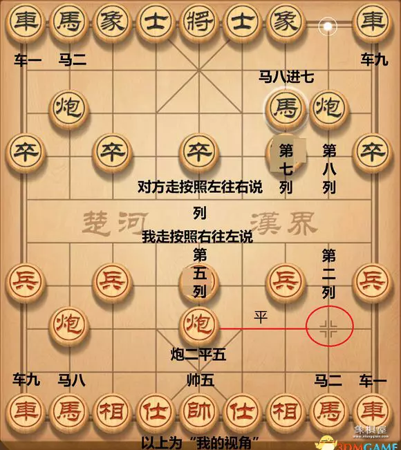 象棋一二三四从哪边