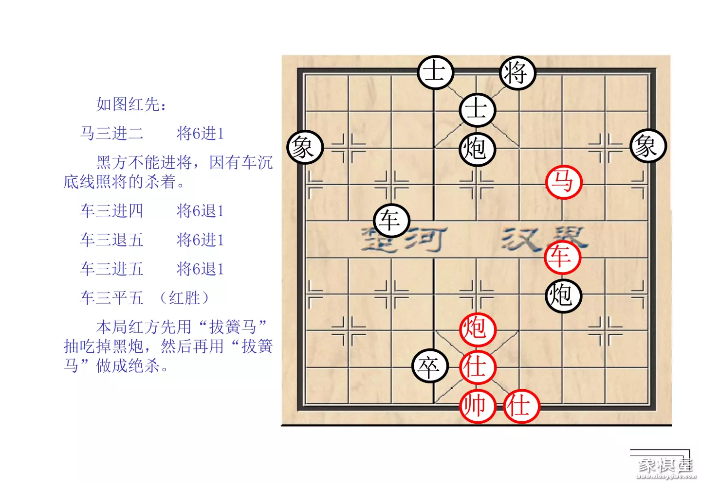 棋谱象棋基本杀法