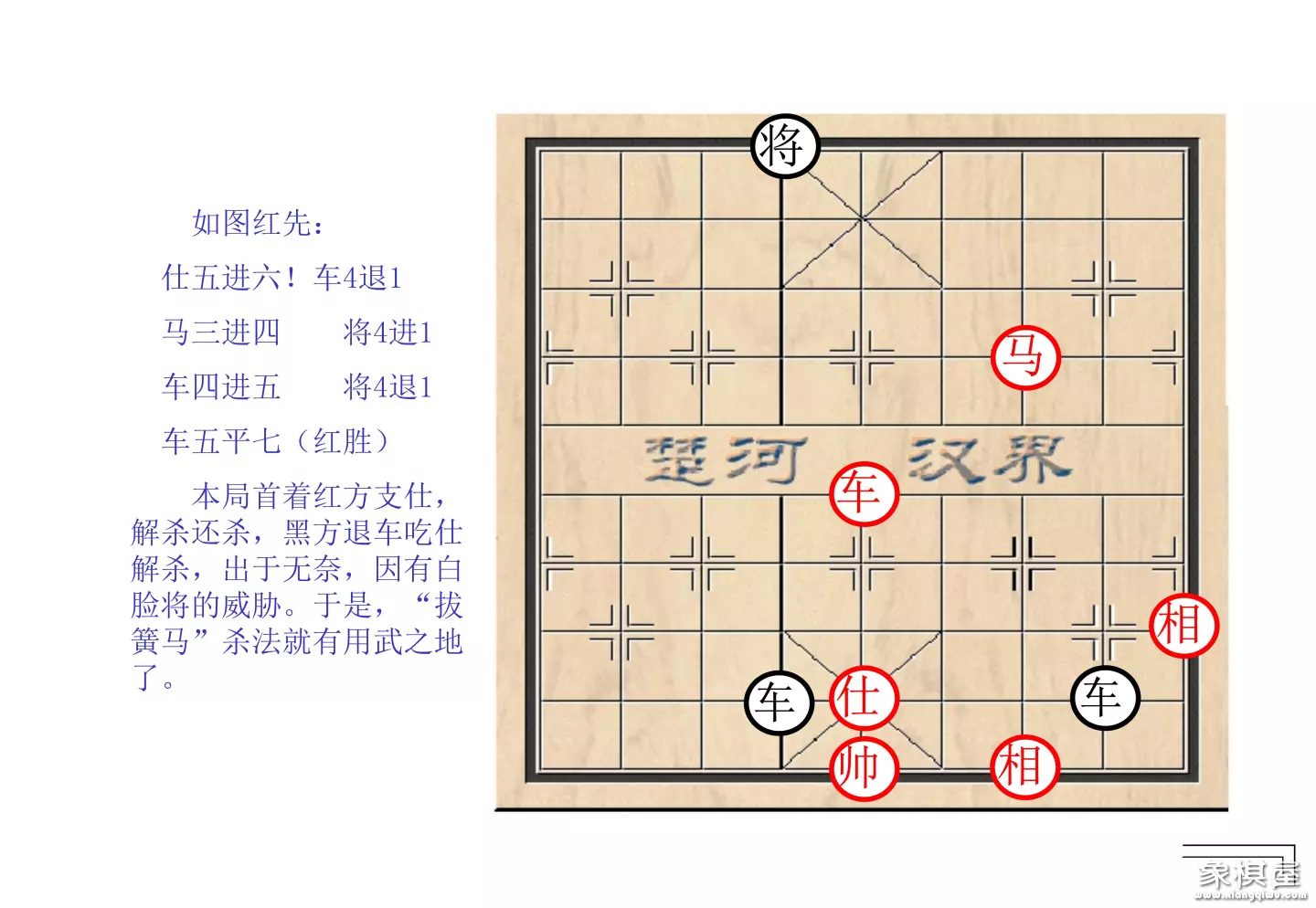 棋谱象棋基本杀法