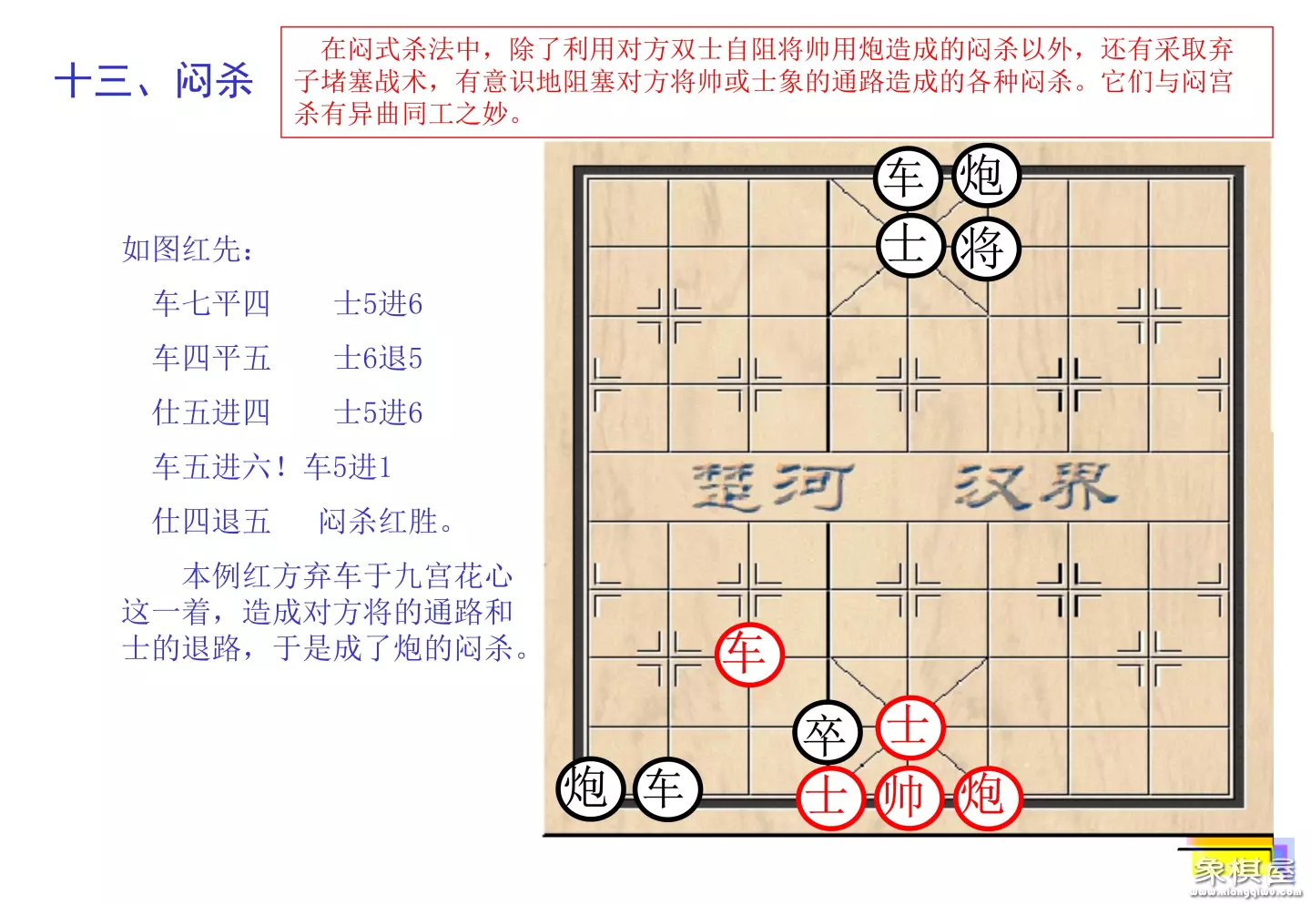 棋谱象棋基本杀法
