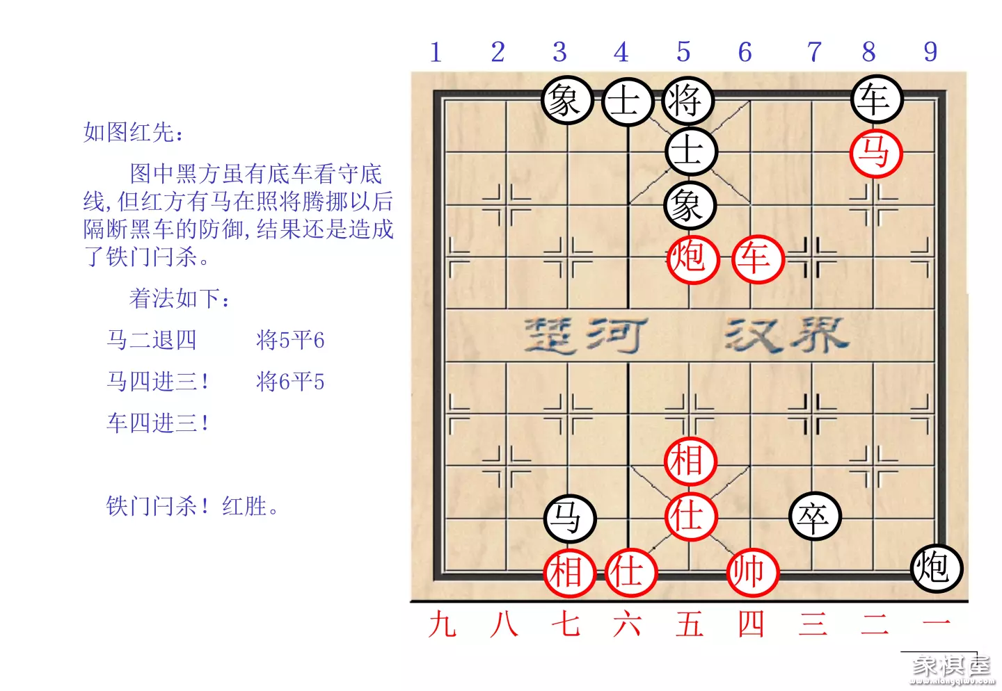 棋谱象棋基本杀法