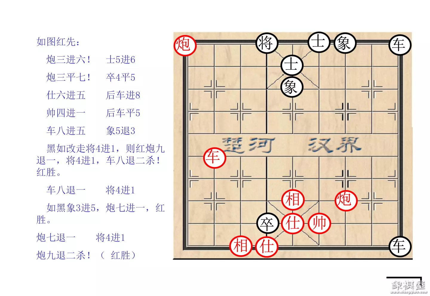 棋谱象棋基本杀法