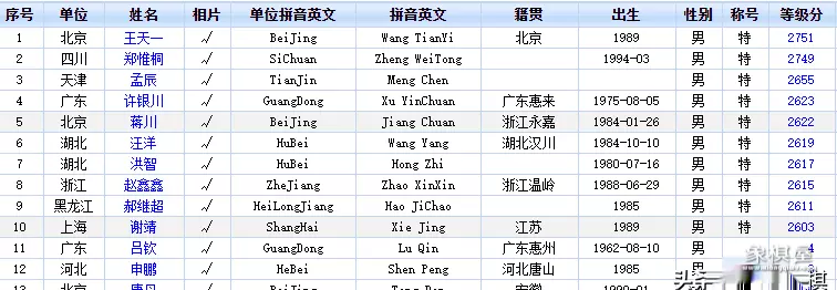 比王天一还厉害的特级大师