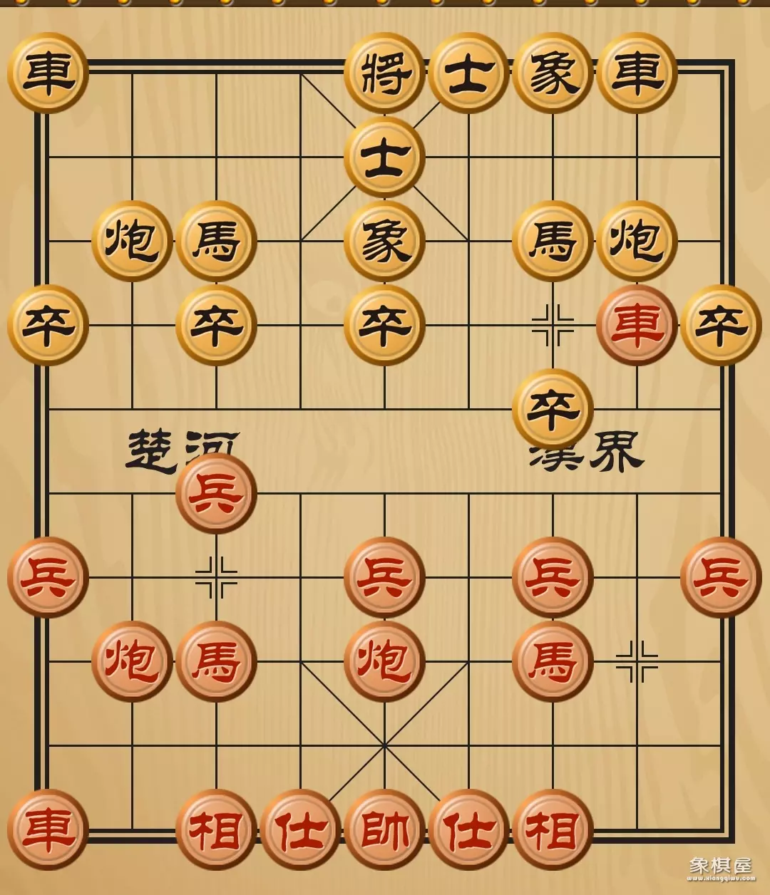 屏风马对中炮布局与讲解