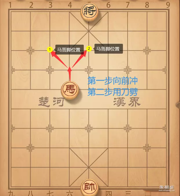 中国象棋中的马怎么走