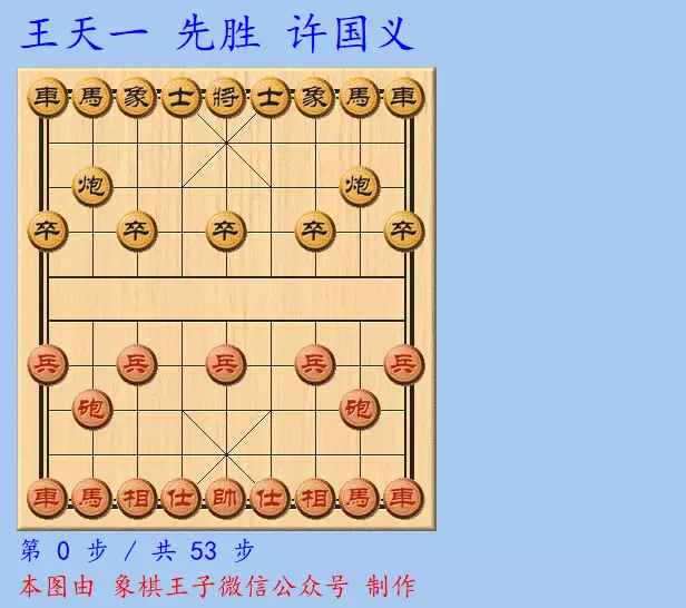 2020年象甲联赛王天一对战许国义