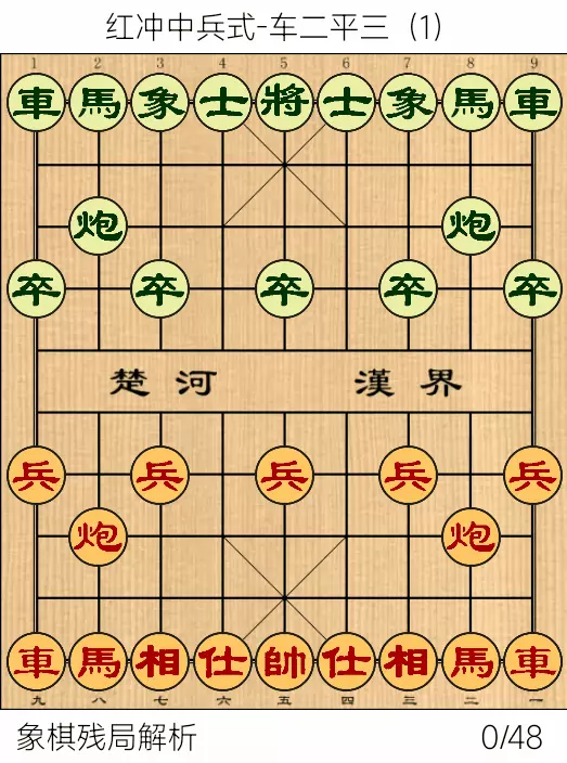 当头炮对屏风马急进中兵棋谱