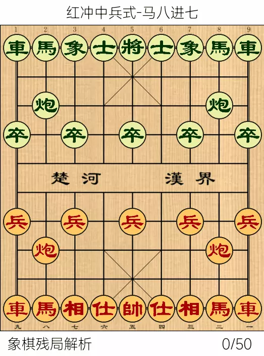 当头炮对屏风马急进中兵棋谱