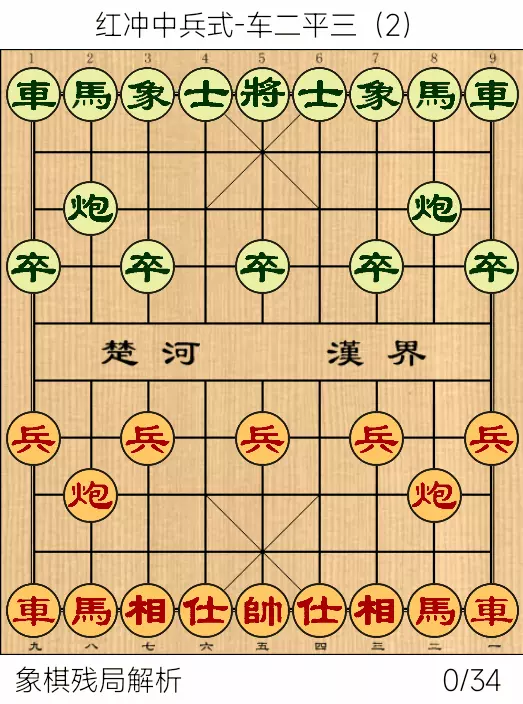 当头炮对屏风马急进中兵棋谱