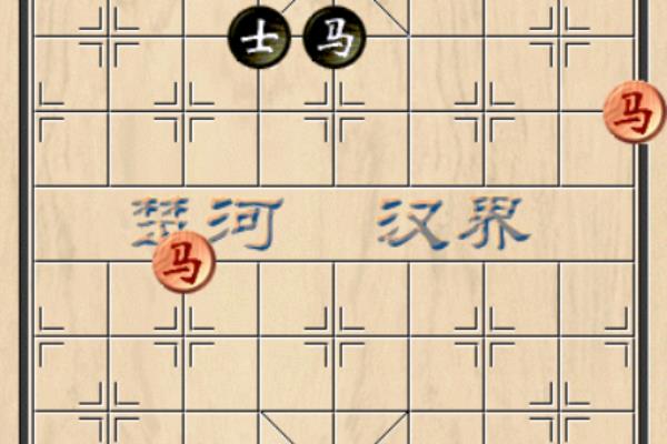 中国象棋残局单车对单马双士（单车豪情斗单马，双士守护谁为王）.