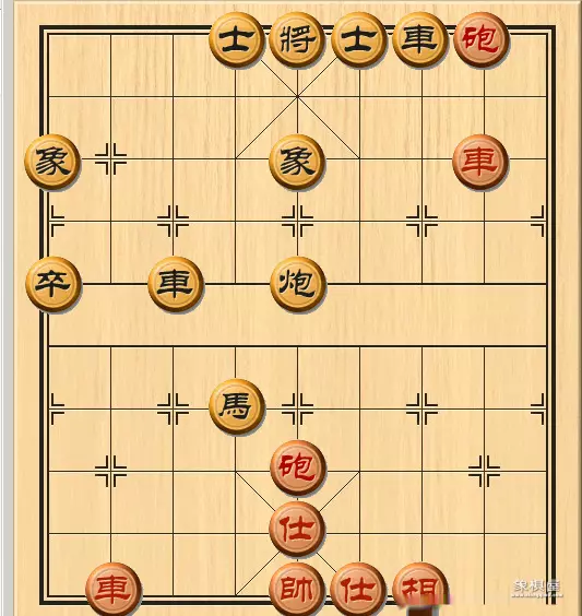 中国象棋基本杀法天地炮二