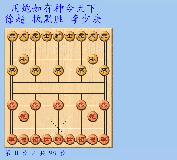 王天一过宫炮布局