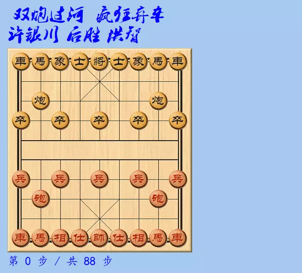 许银川双炮过河