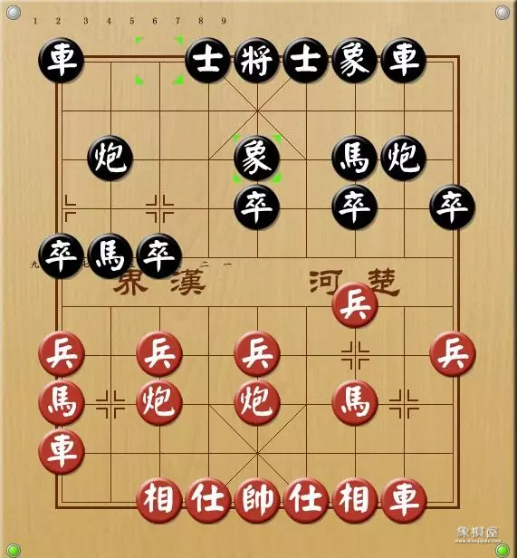 象棋风繁讲棋屏风马破五七炮