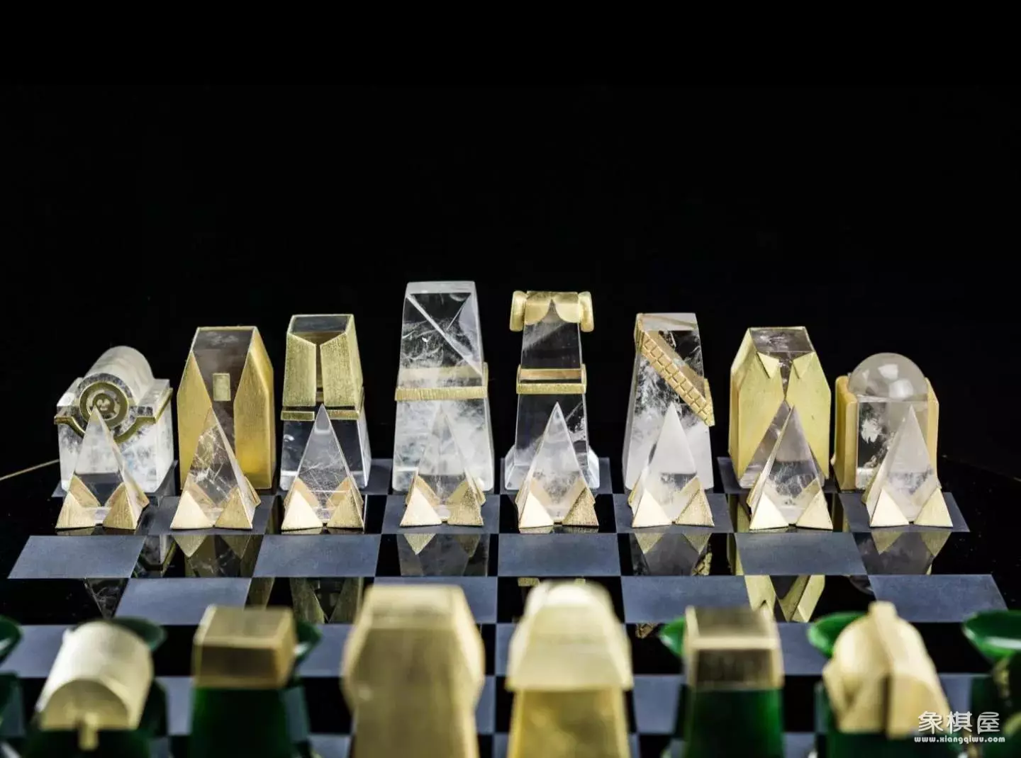 水晶中国象棋套装