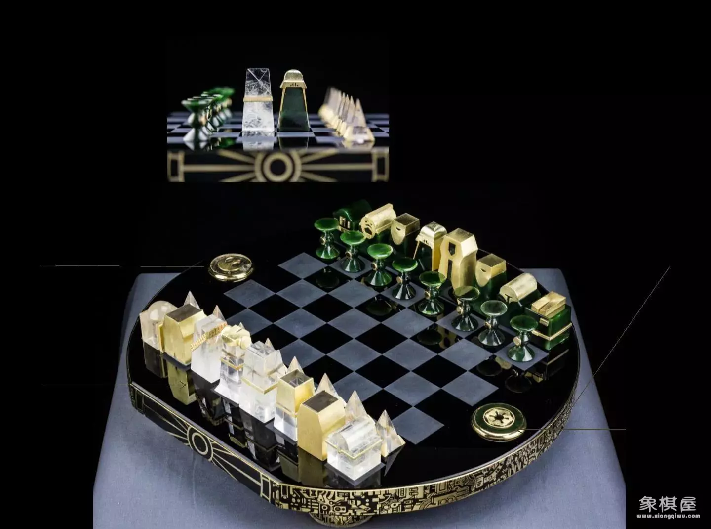 水晶中国象棋套装