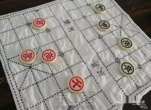 制作象棋盘过程