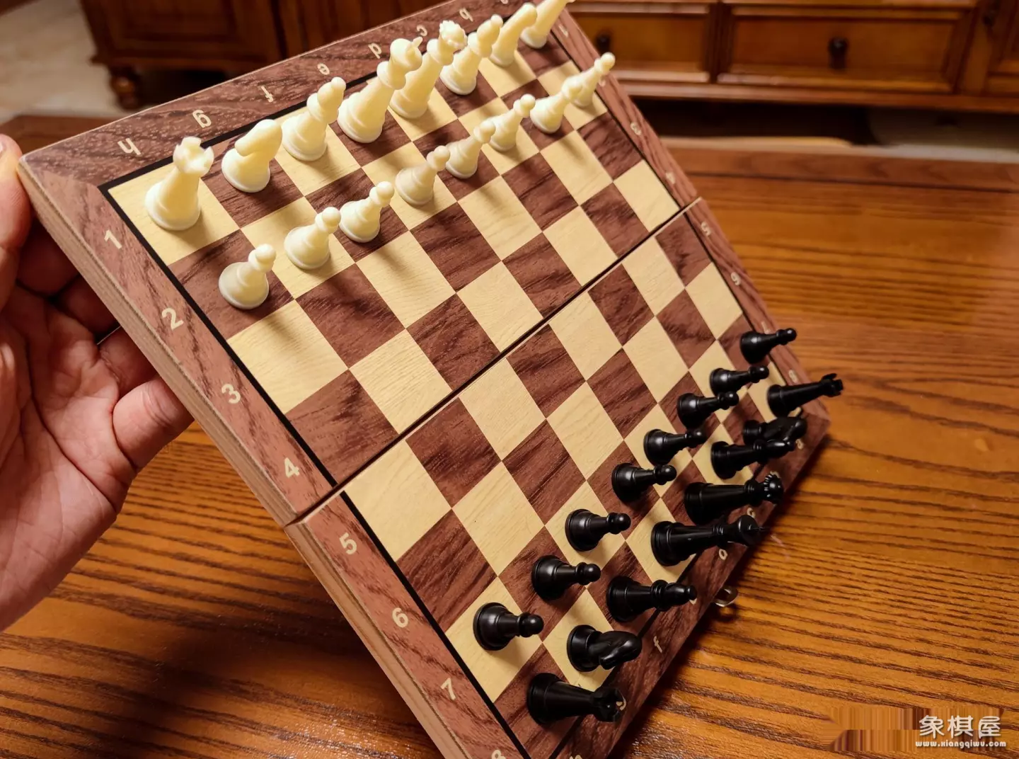 网红水晶象棋中国棋盘套装