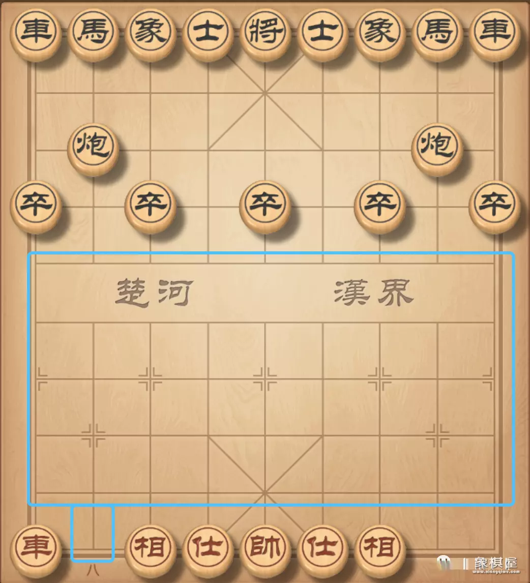 如图所示的是中国象棋棋盘的一部分