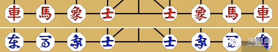 如图所示的是中国象棋棋盘的一部分