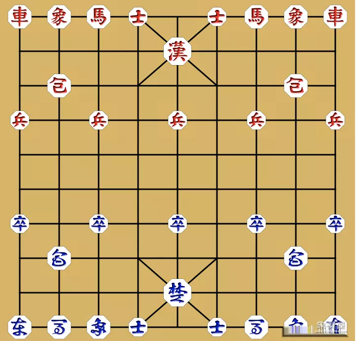 如图所示的是中国象棋棋盘的一部分