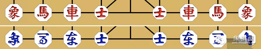 如图所示的是中国象棋棋盘的一部分