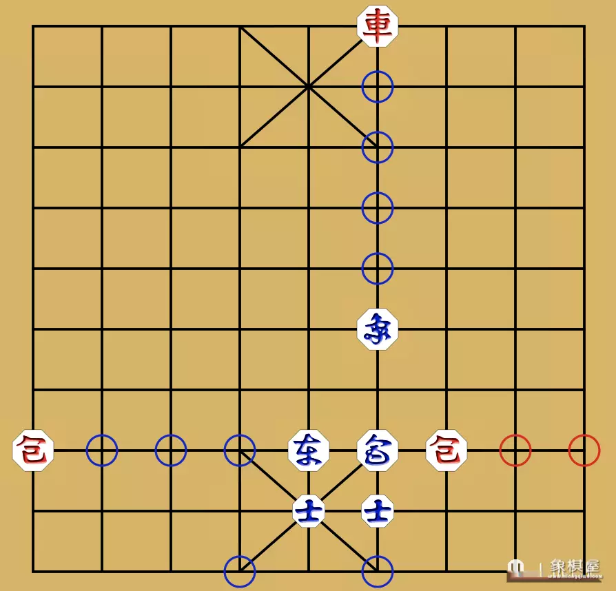 如图所示的是中国象棋棋盘的一部分