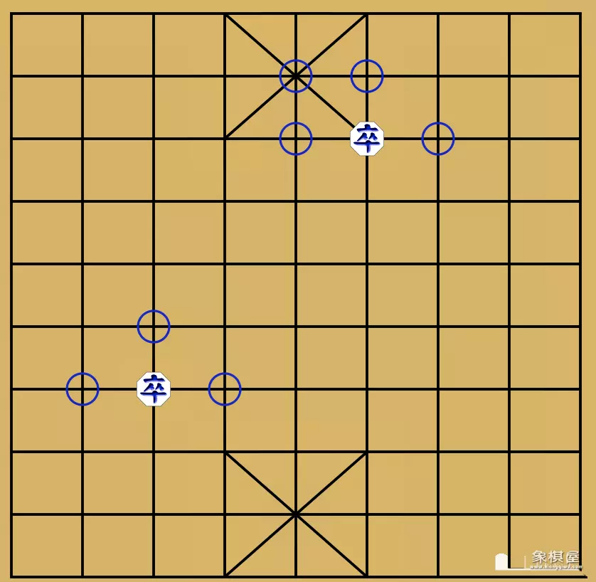 如图所示的是中国象棋棋盘的一部分