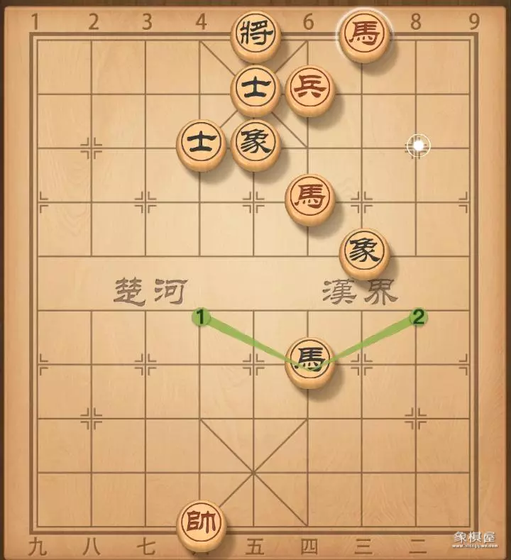 象棋残局两个兵一个马