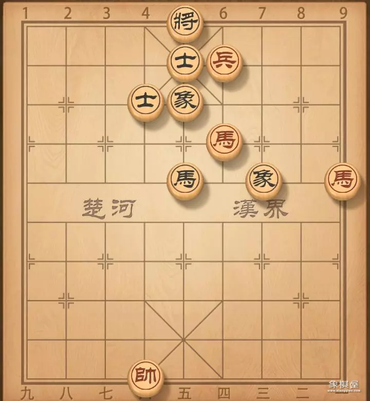 象棋残局两个兵一个马