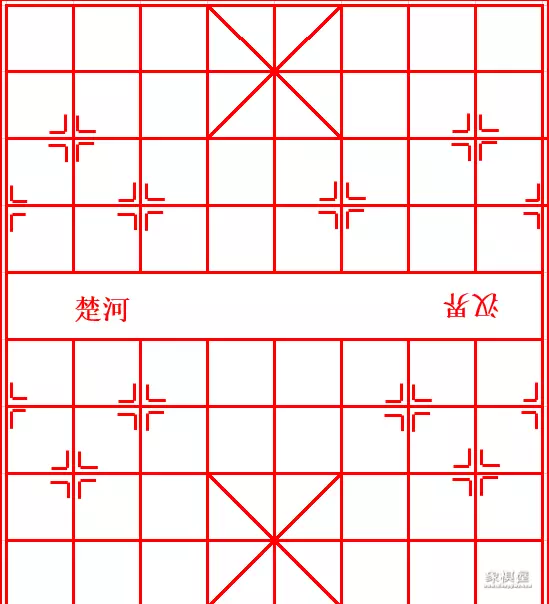 象棋棋盘简笔画怎么画