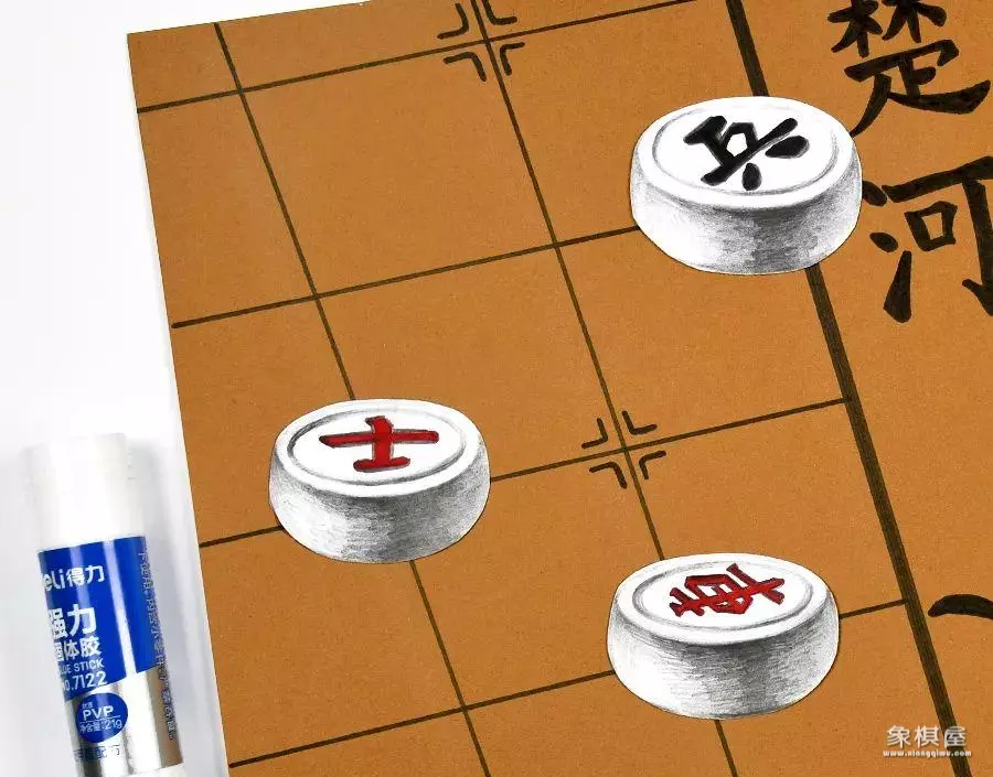 中国象棋棋子简笔画
