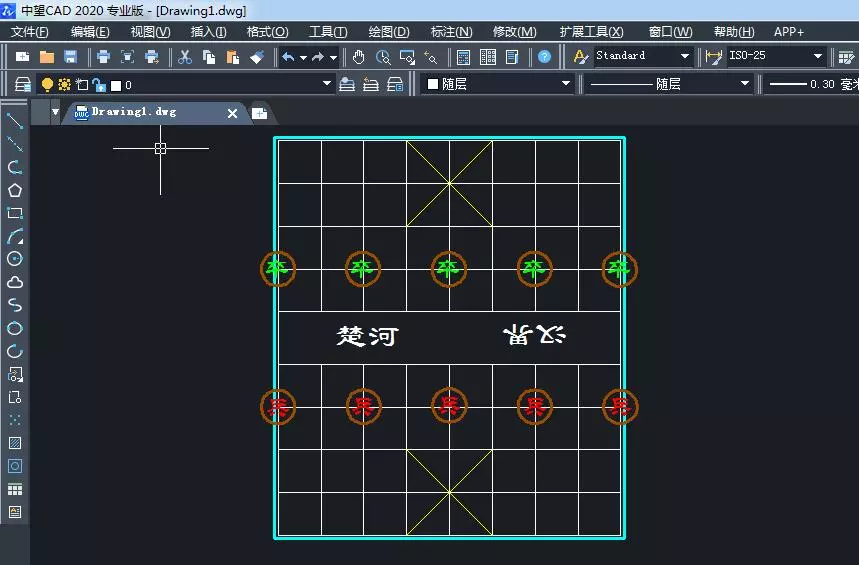 象棋盘的画法与尺寸(8)