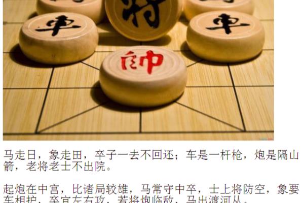 新手如何下象棋,大师教你入门口诀.
