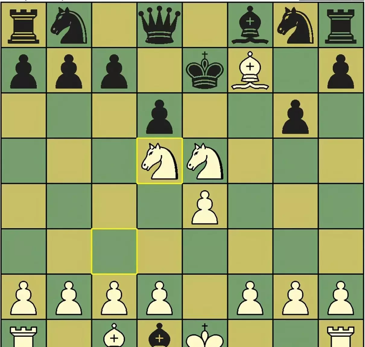 国际象棋规则国王的走法(1)