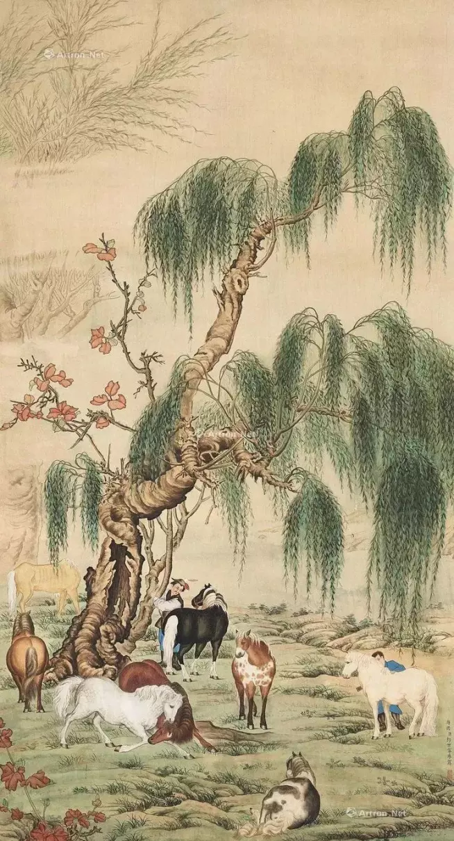 胡成荣八骏图立轴的作者介绍(14)