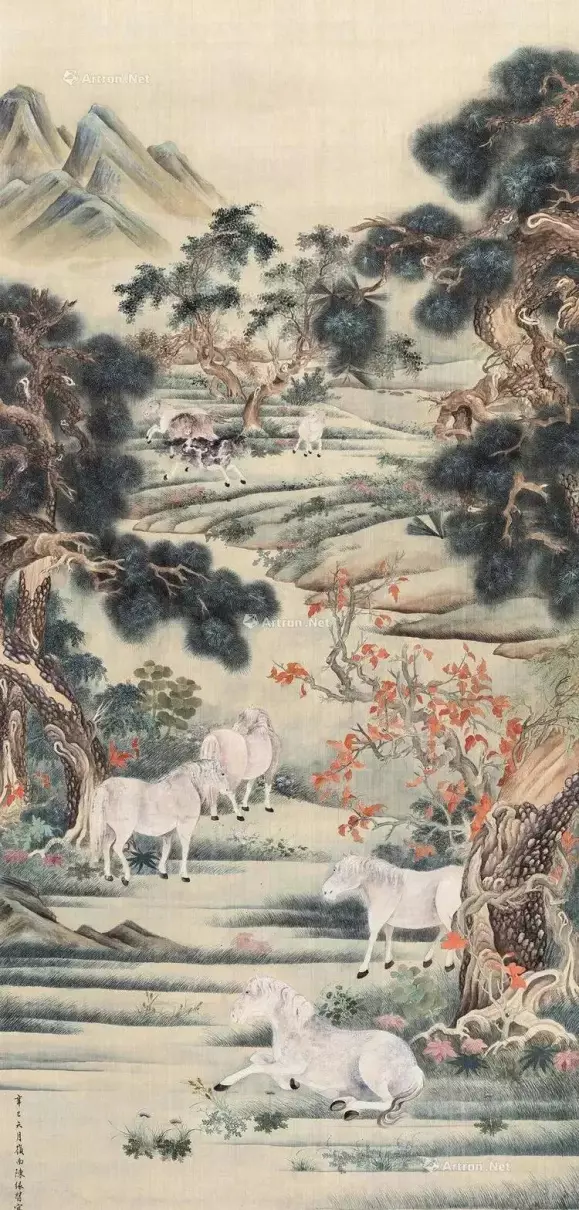 胡成荣八骏图立轴的作者介绍(16)