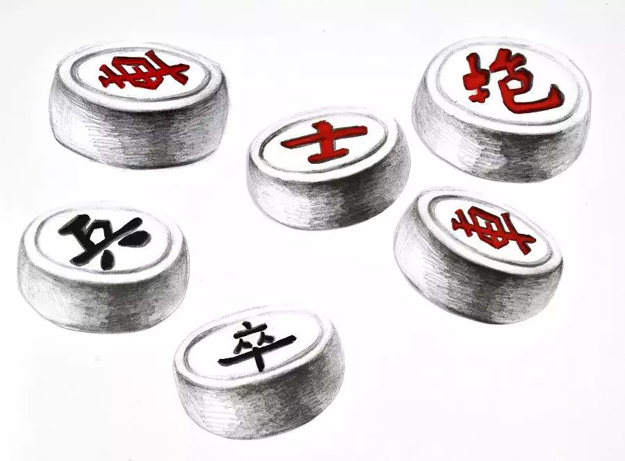 象棋的棋盘怎么画 棋子(10)