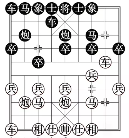 顺炮直车对横车棋谱大全(2)