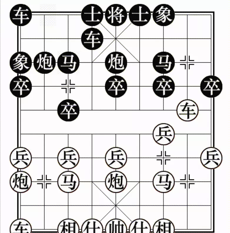 顺炮直车对横车棋谱大全(5)