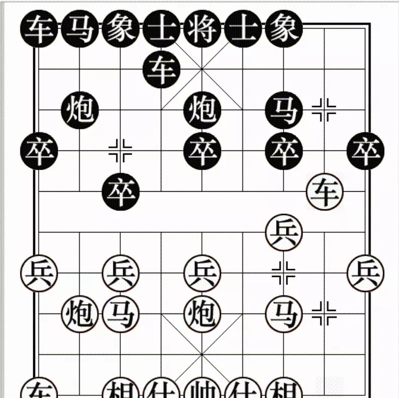 顺炮直车对横车棋谱大全(8)